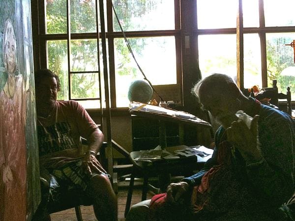 Poor William with the artist Marshall Bouldin III in his studio in Clarksdale, Mississippi
