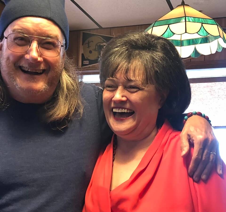 Happy couple enjoying a moment together