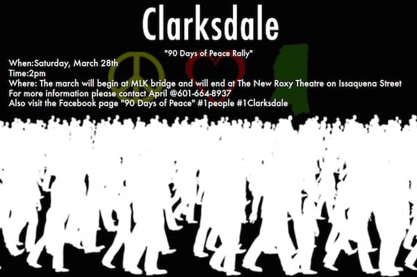 Clarksdale Peace Rally event details
