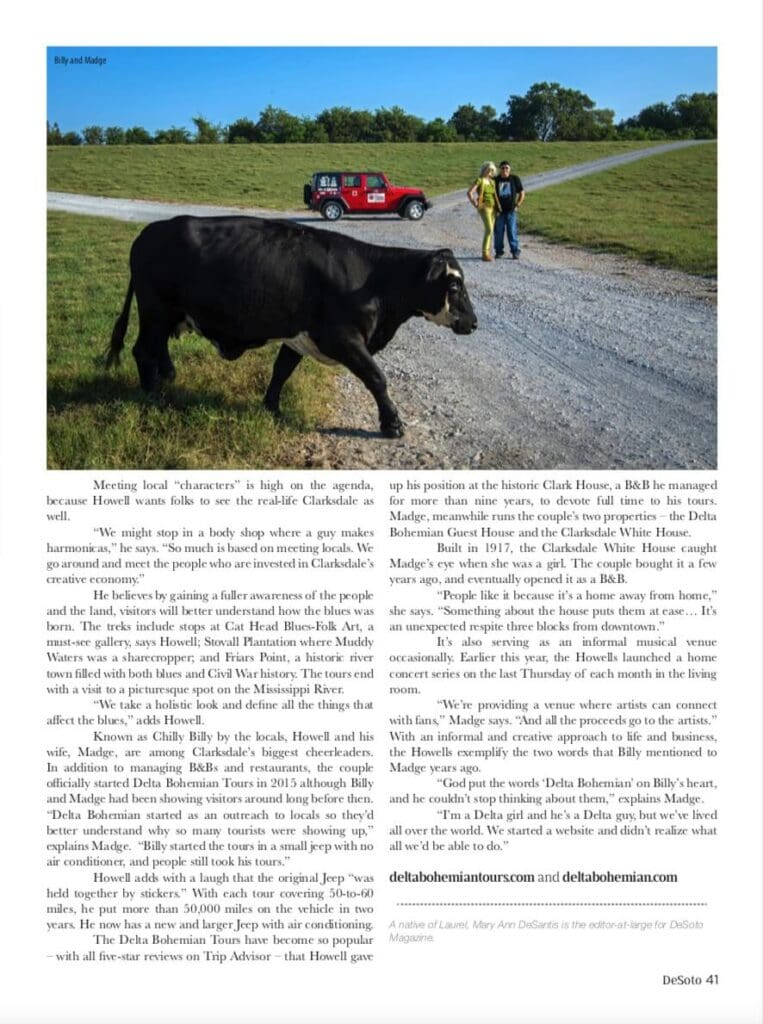 DeSoto Magazine Beyond the Blues article Aug 2018