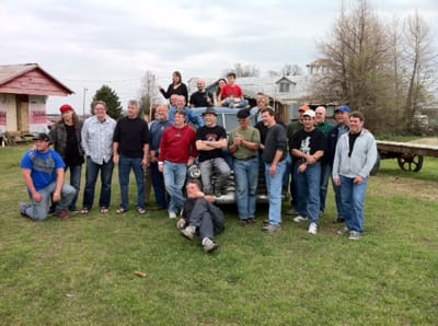 Attendees of the John Gindick Harmonica Camp at the Shack Up Inn in Clarksdale, MS. Photo by The Delta Bohemian