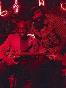 Leo "Bud" Welch and his Manager Vencie Vernado at Red's Blues Lounge in Clarksdale