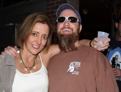 Man and woman enjoying night out