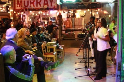 Local students performing in the Juke Joint Chapel at the Shack Up Inn. Photo by The Delta Bohemian