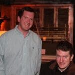 Curt Orr and Artist Jason Roberts. Photo by The DB