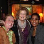 Shonda Warner, Artist Barbara Baine, Dr. Erica Balthrop. Photo by DB