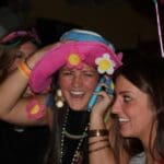 Birthday Girl in the pink hat, Virginia Grayson. Photo by DB