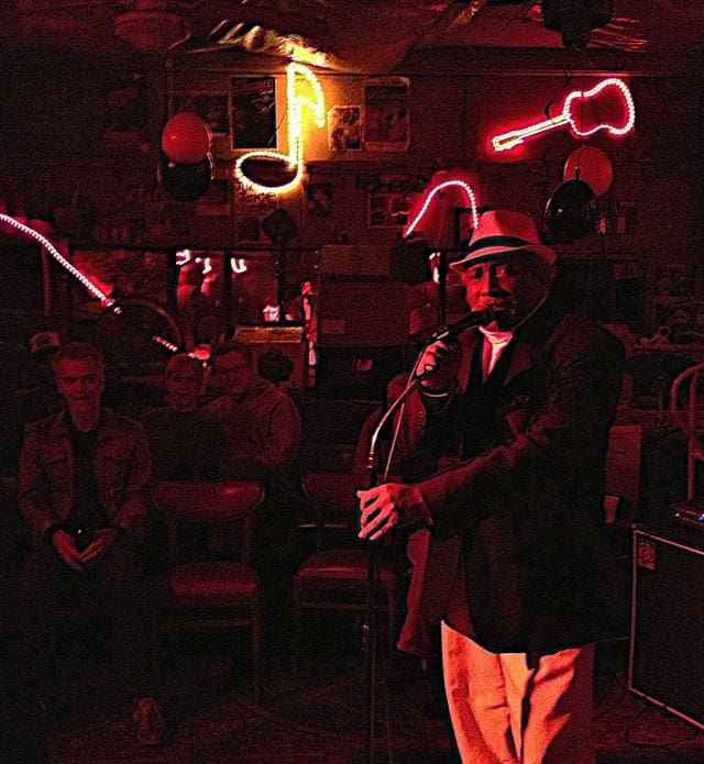 Birthday Boy Dingo at Red's Blues Club. Photo by Delta Bohemian