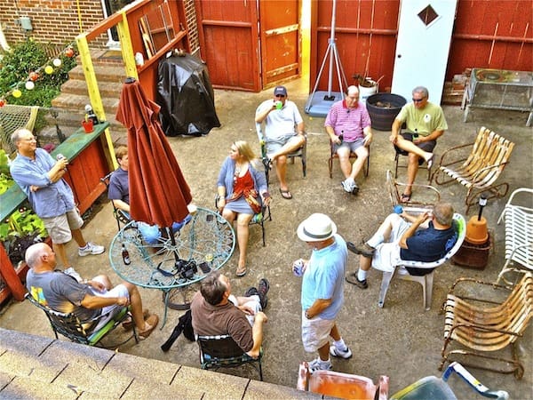 Partying at the DBGuest House. Photo by Delta Bohemian