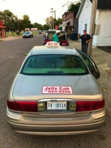 Clarksdale Taxi Cab Driver Roosevelt Noah's Jolly Cab by Red's Blues Club