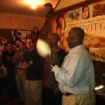 Marcus Dupree with Clarksdale Film Festival Organizer Roger Stolle and other Guests.