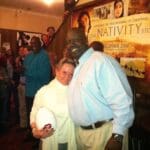 Following a Francine Luckett pleasing Hotty Toddy cheer, Marcus Dupree gave his cherished Oklahoma game ball to the Gubernatorial hopeful's wife.