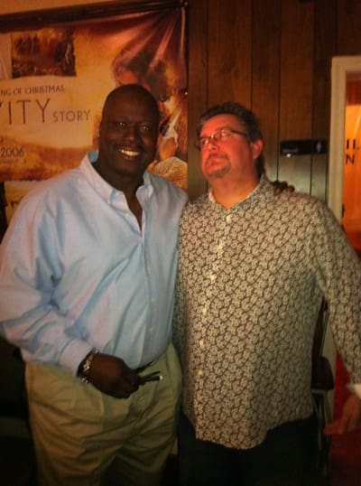 Two men posing for a photo