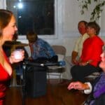 Eden Brent greeting Duff Dorrough. Photo by The Delta Bohemian