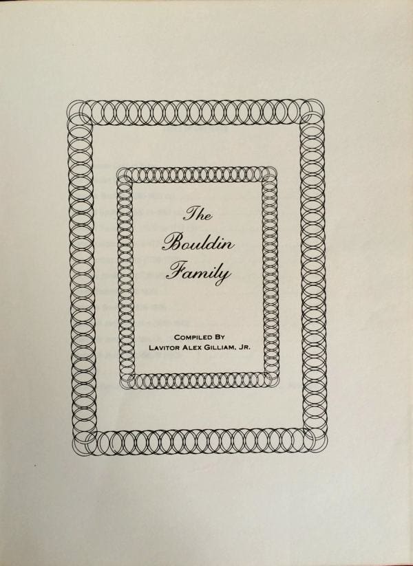 Ornate border family book cover