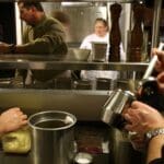 More activity in the Kitchen during FRENCH NIGHT MADIDI. Photo by Rachel Bush.