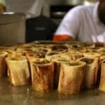 An ingredient waiting for plating for King Edward Hotel Executive Chef Nick Wallace's course. Photo by Rachel Bush.