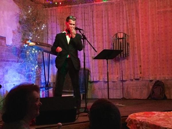 Artist Randall Andrews at The Mosquito night at New Roxy in Clarksdale