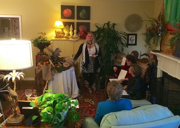 MS Design Maven Marilyn Trainor Storey speaks to Clarksdale Garden Club.