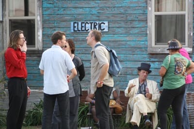 Hangin' at The Shacks with Watermelon Slim. Photo by The Delta Bohemian
