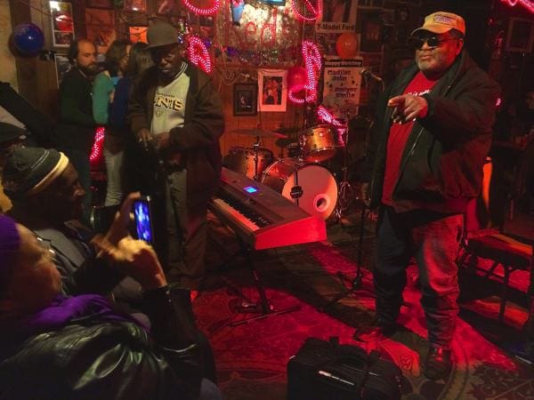 Red Paden on his birthday night at his club in Clarksdale