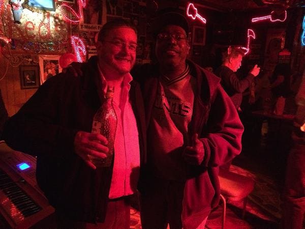 Poor William and Buford at Red's Place in Clarksdale
