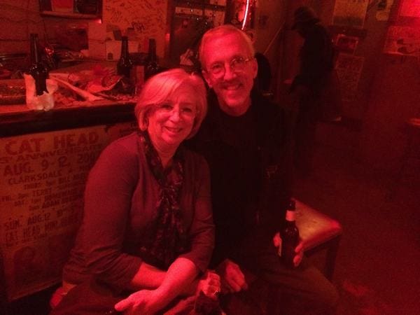 Sandy and Dave Dezcwann at Red's Blues Club