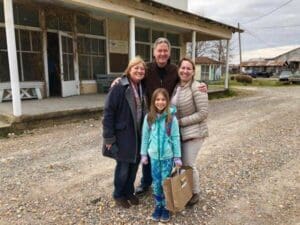 Wisconsinites Mike & Marcia at Hopson who also took a tour got to meet Mia and Jenny.