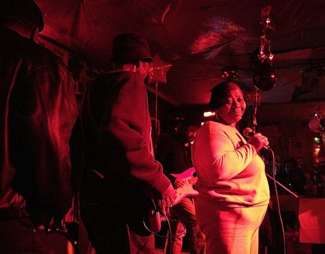 Rip Butler and Miss Gladys at Dingo's Party at Red's
