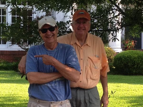 Jack Bobo with friend Jack Denton in Clarksdale.