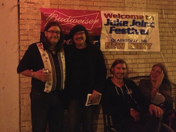 Poor William Billy Howell, Adrian Kosky, Joey Young, Meghan Maike at New Roxy in Clarksdale during Juke Joint Festival 2013.