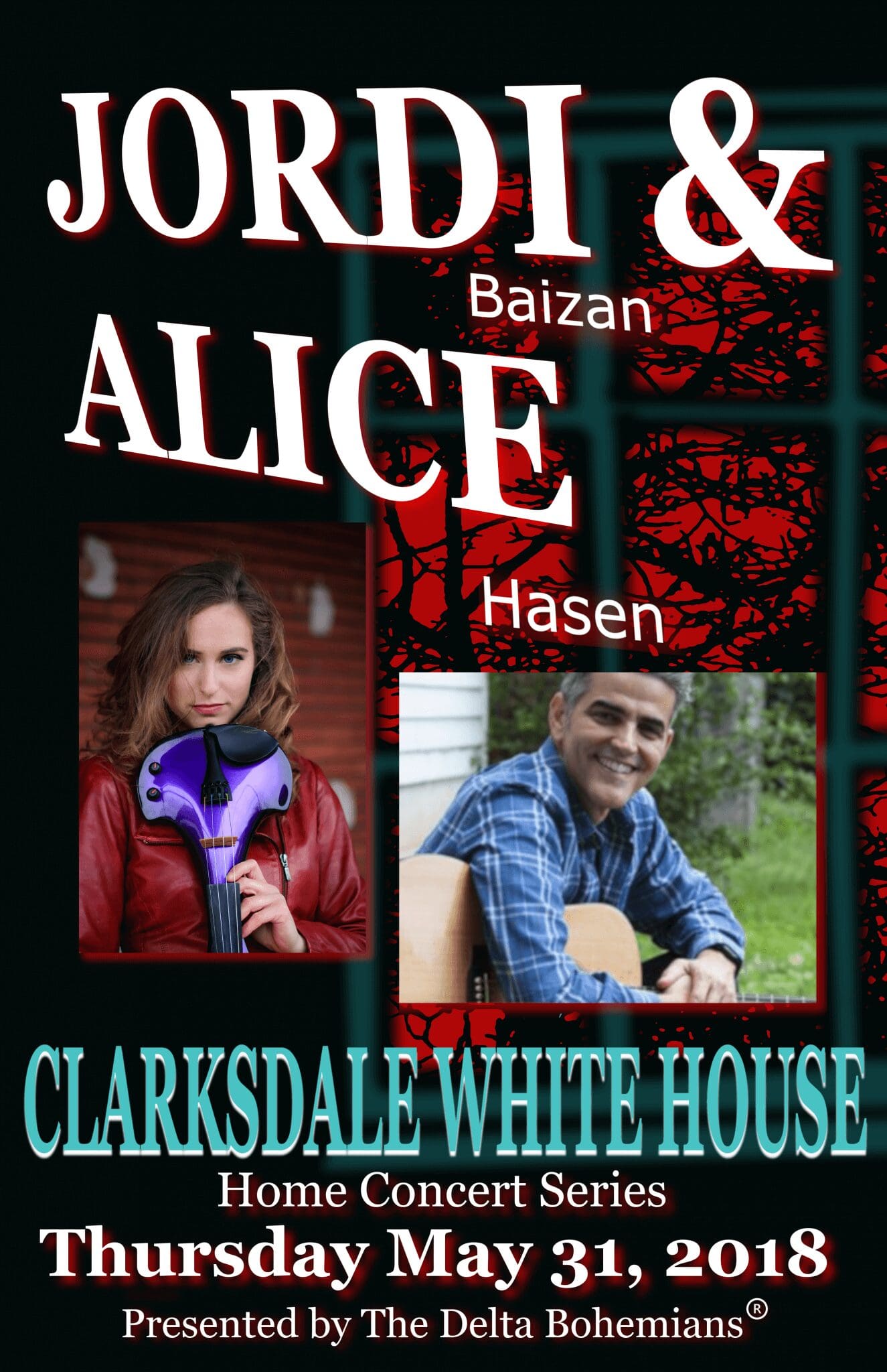 Clarksdale White House concert event poster