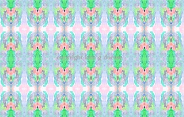 "Cotton Blossom" original art fabric by Kim Duease