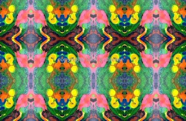 "Crossroad " - original art fabric by Kim Duease