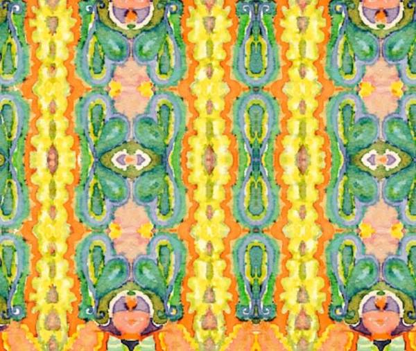 "River Road" - Original Art Fabric by Kim Duease