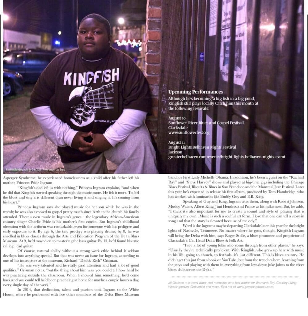DeSoto Magazine New King(fish) of the Blues