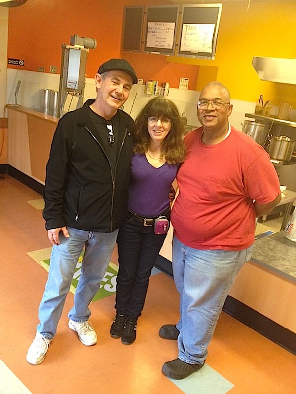 Tourists from Toronto with Larry at his Hot Tamale shop in Clarksdale.