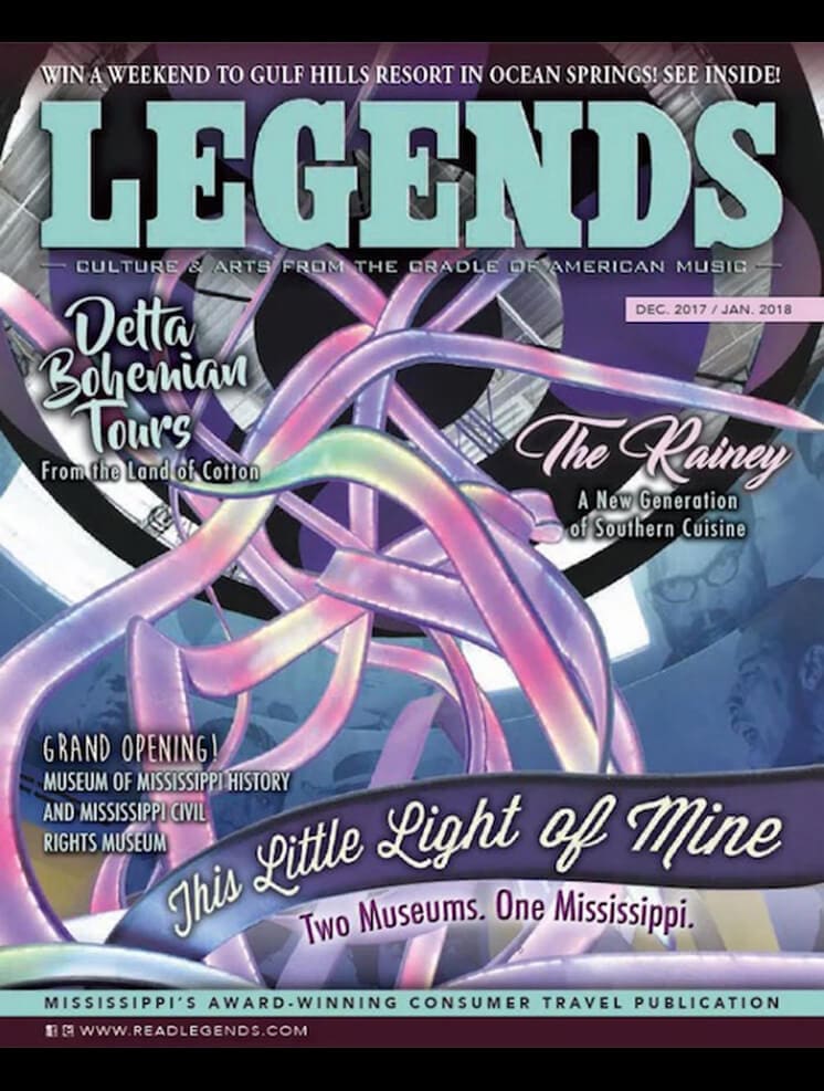 Legends magazine cover with colorful artwork