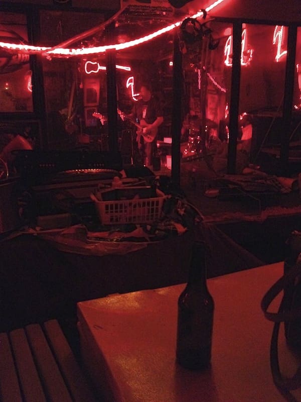 Lightnin' Malcolm in Juke Joint Chapel at the Shack Up Inn. Photo by DB.