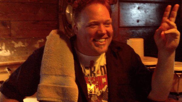 Hill Country Blues musician Lightnin' Malcolm at Shack Up Inn. Photo by DB