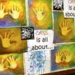 Children's artwork posted at C.A.R.E. in Charleston, MS. Photo by The Delta Bohemian
