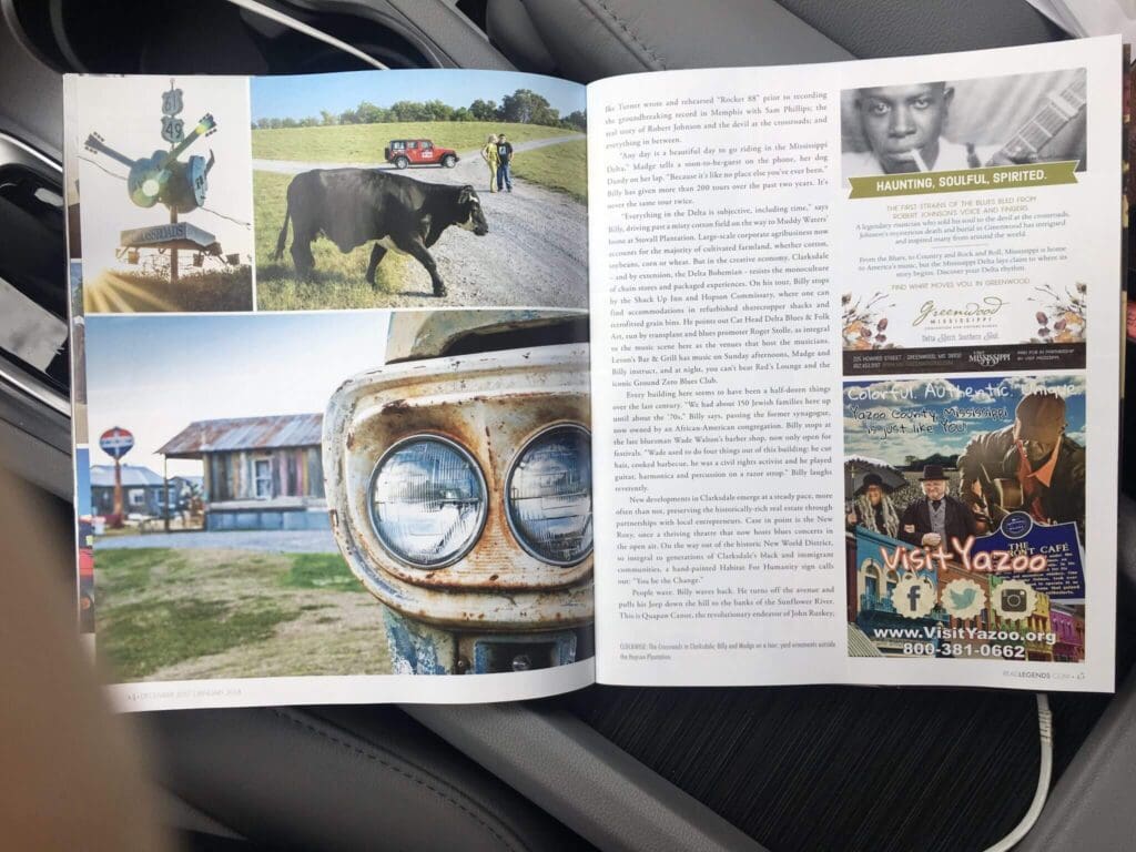 Legends Magazine features Delta Bohemian Tours and other businesses in Clarksdale
