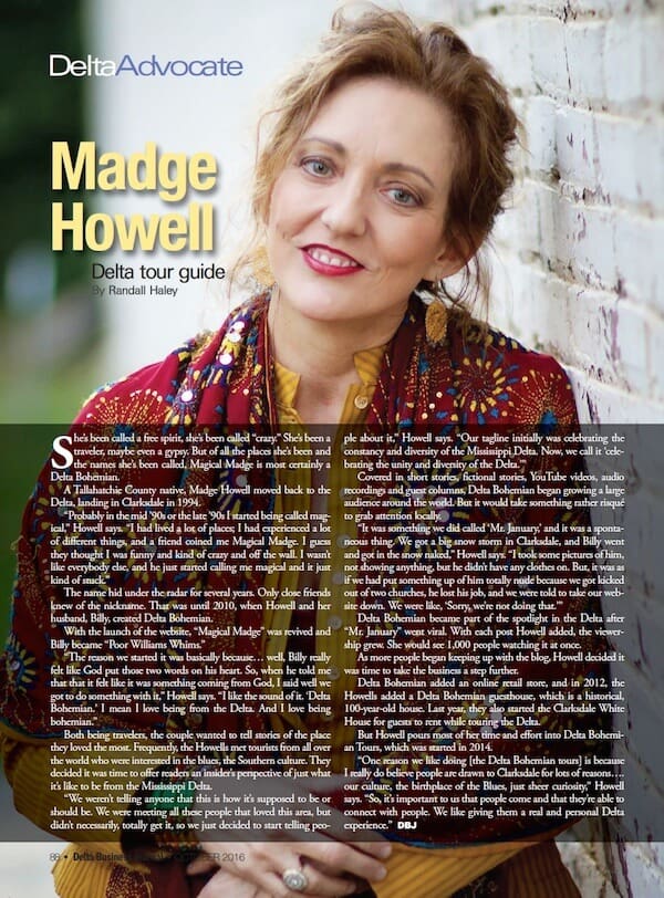 Delta Business Journal Delta Advocate Madge Howell. Photo by Daniel Vassel