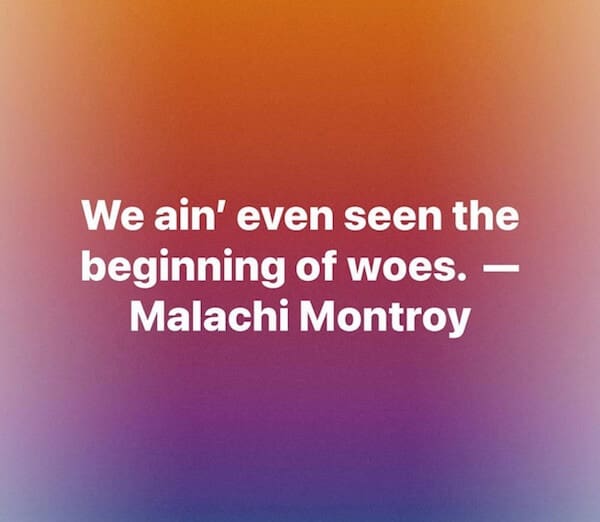 Inspirational text with gradient backdrop