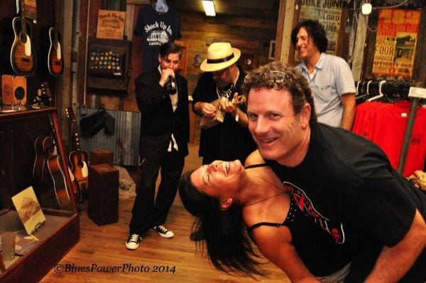 Joyful dance and live music scene