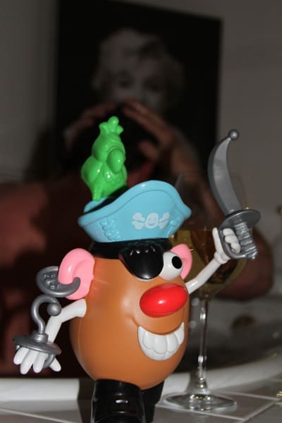 Mr. Potato Head with pirate accessories