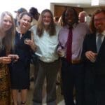 Group of friends at a social gathering.