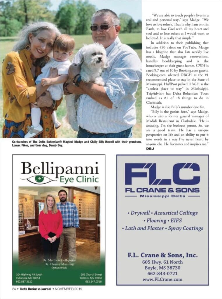DBJ features Delta Bohemians Billy and Madge Howell