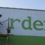 Christopher Keywood at work. Check out our ARTEESTS page for an article about Christopher. Photo by Gerald DeLoach