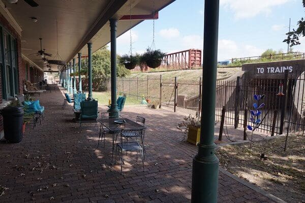 Platform historical Clarksdale Train Station. Photo by Andrea Vlonk